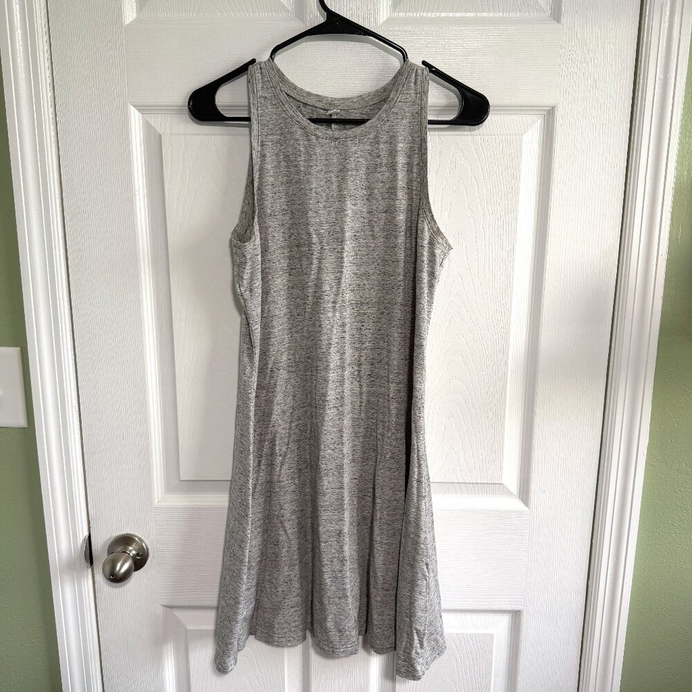 Uniqlo Women's Grey Sleeveless Midi Tank Dress Size Medium